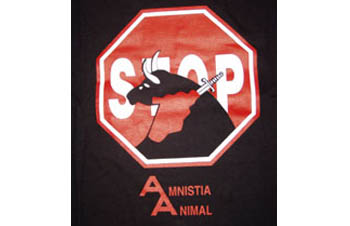 STOP (señal de STOP con toro estoqueado) - Camiseta